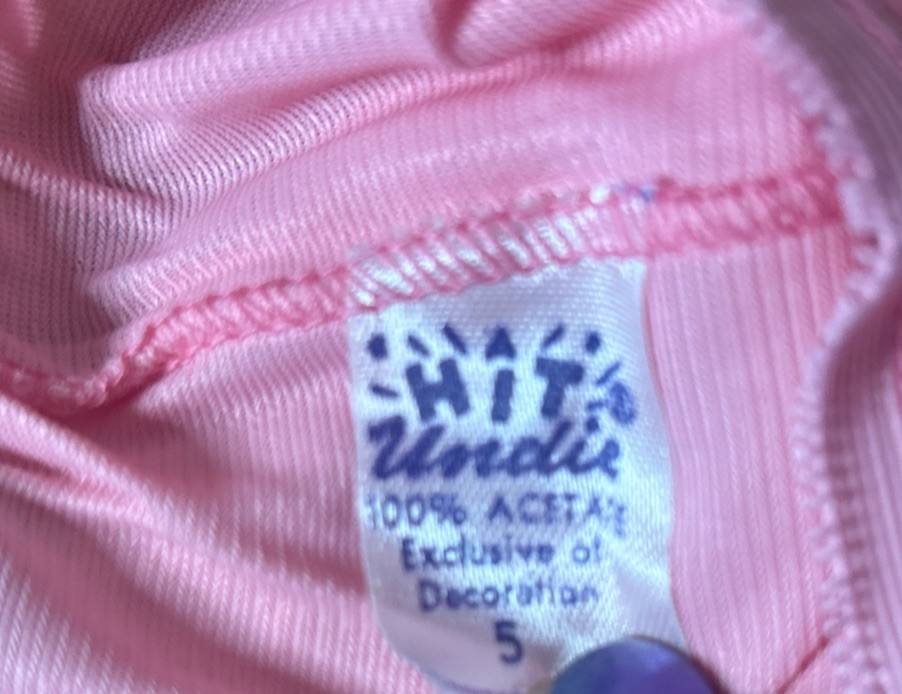 Vtg A Hit Undie 100% Acetate Panties Sz 5 Second Skin HTF Double Nylon Gusset