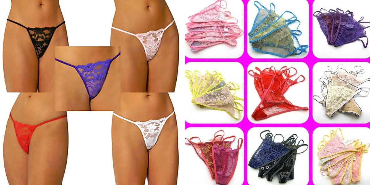 Wholesale Lot 25 50 100 Lace Thongs G-String Tangas Panties Underwear OS S M