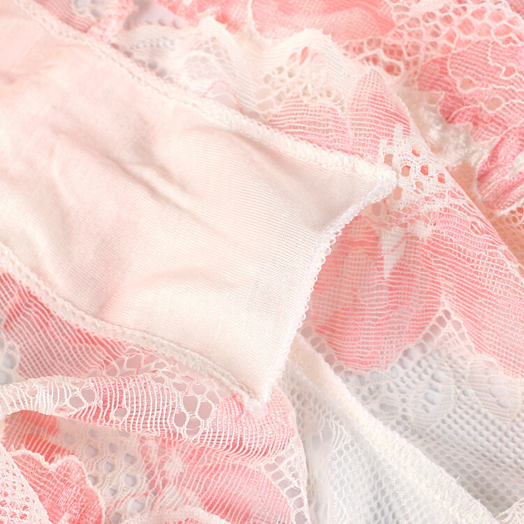 6PCS/LOT Sexy Womens Sheer See Through Panties Underwear Boyshorts Lace Thongs