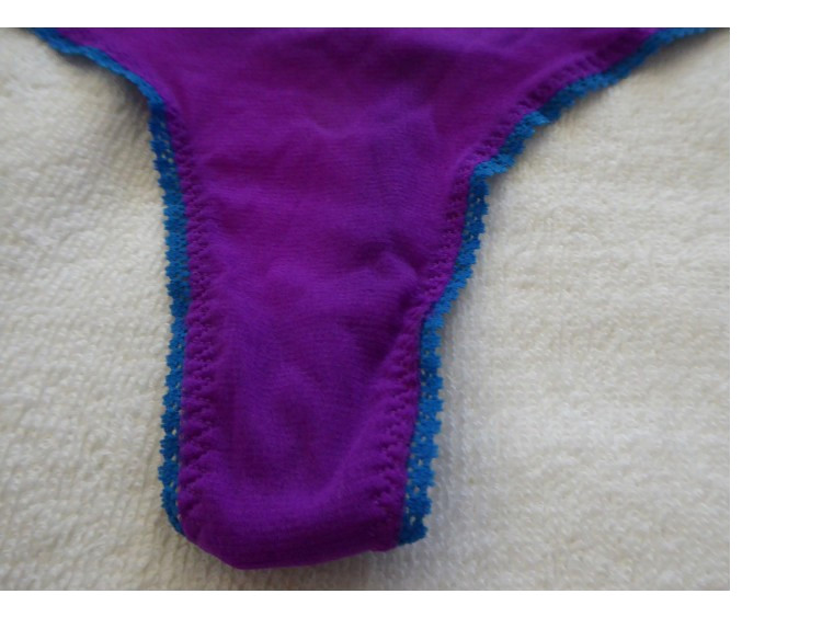 NWT ON GOSSAMER Women’s S/M Purple Mesh Thong Hip-G Underwear panties