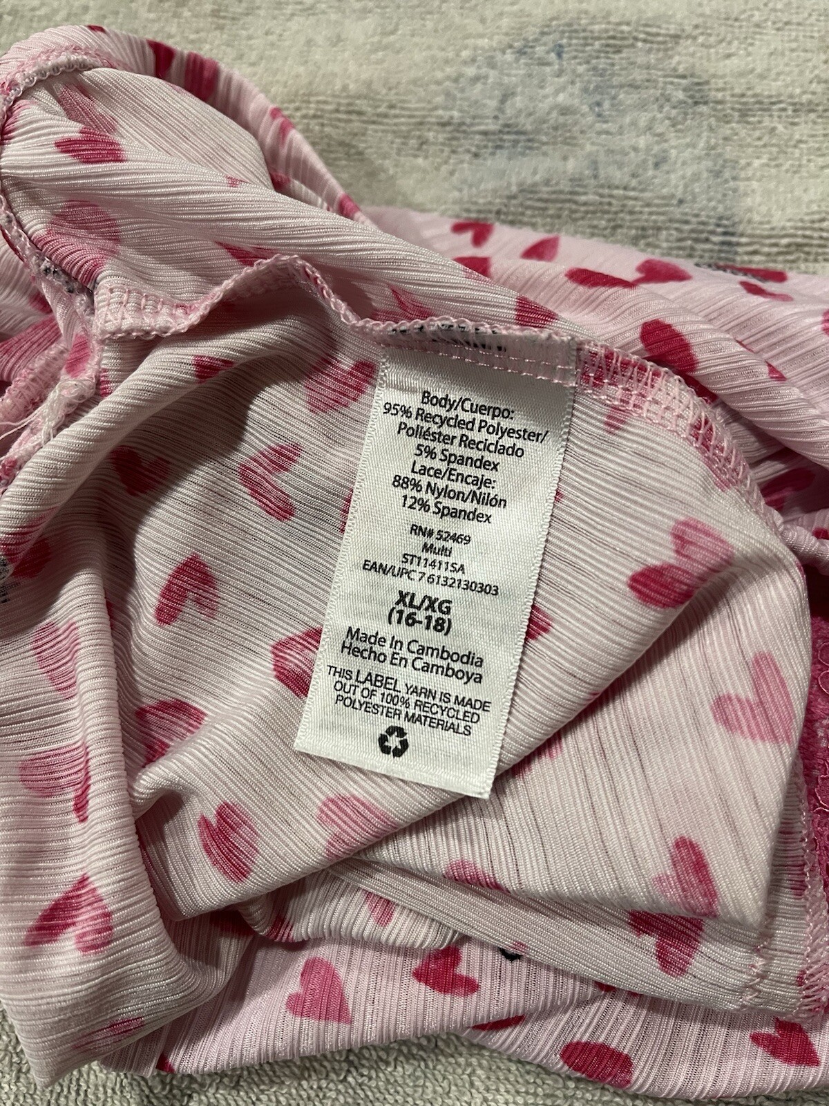Vtg 90’s SECRET TREASURES PANTIES SILKY SEXY PINK VALENTINES DAY X-LARGE 16-18