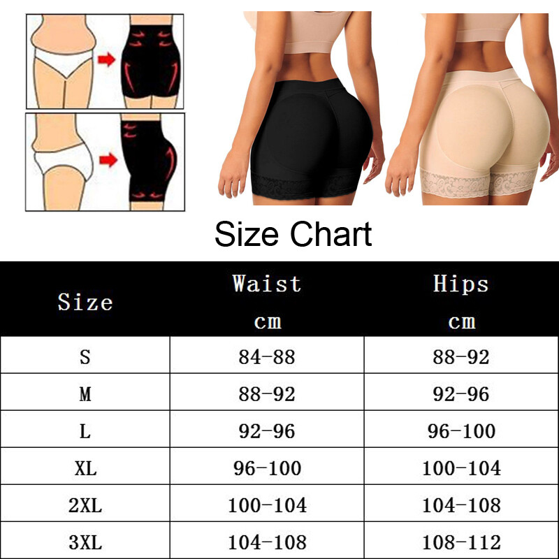Fajas Colombianas Shaper Padded Shorts Levanta Cola Butt Lifter Push Up Panties