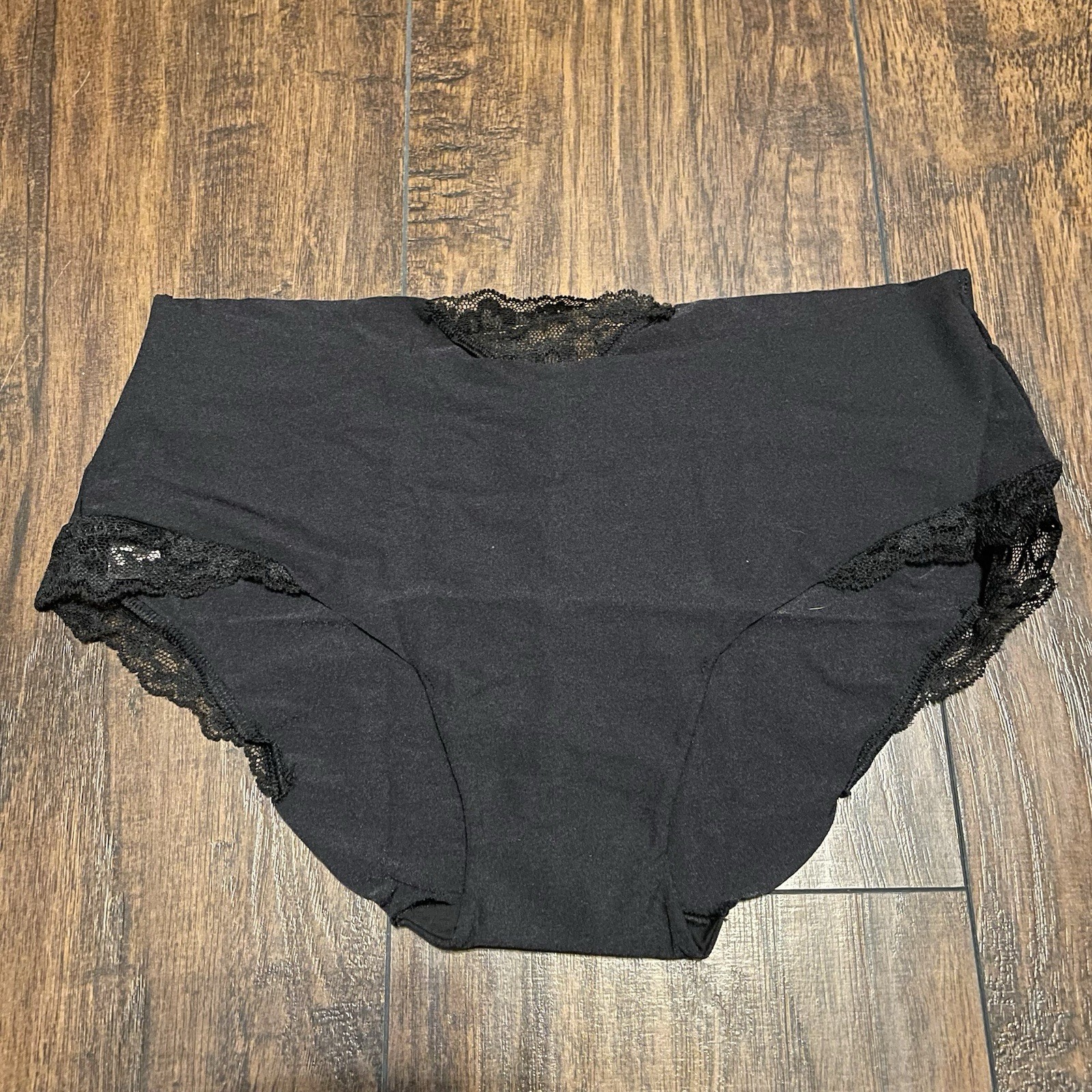 Victoria’s Secret NWT Black Underwear With Lace Trim Size L