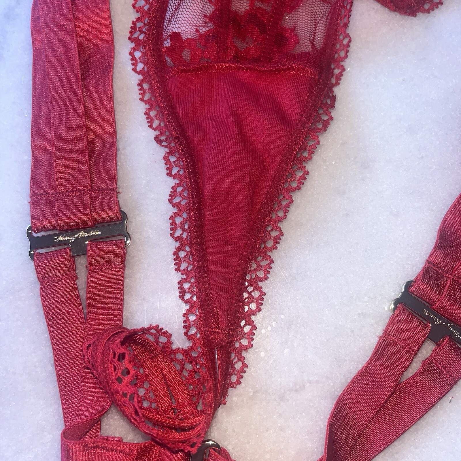 honey birdette Lucille Red thong size Medium