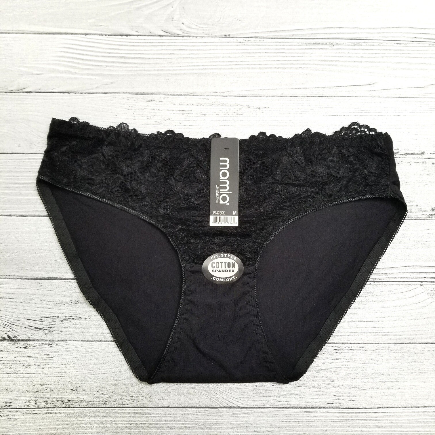 6 Pack Women Ladies Stretch Lace Front Comfortable Cotton Bikini panty Underwear