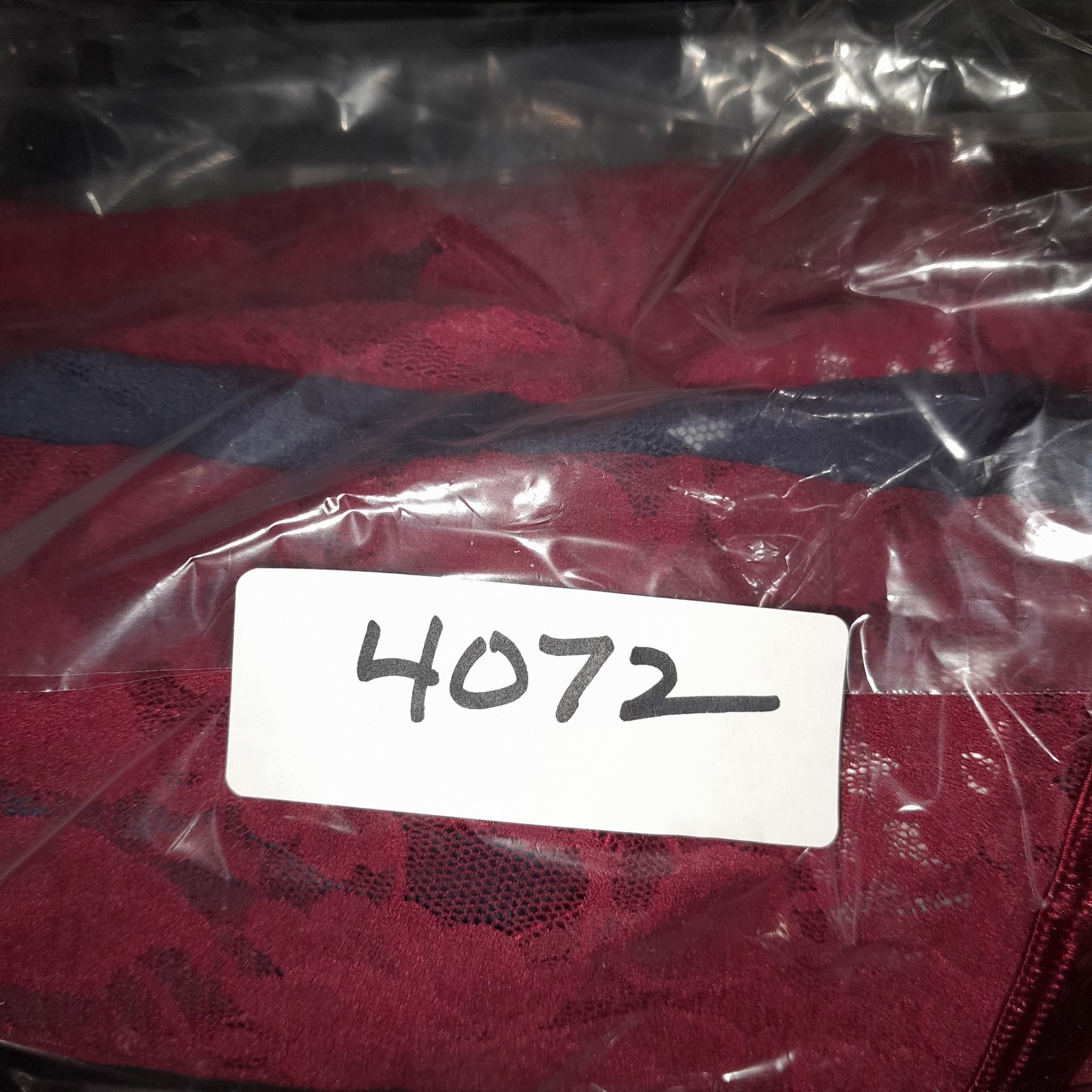 3 Vanity Fair Illumination High Cut Panties 8 XL Red/Navy Lace Satin Trim NWT