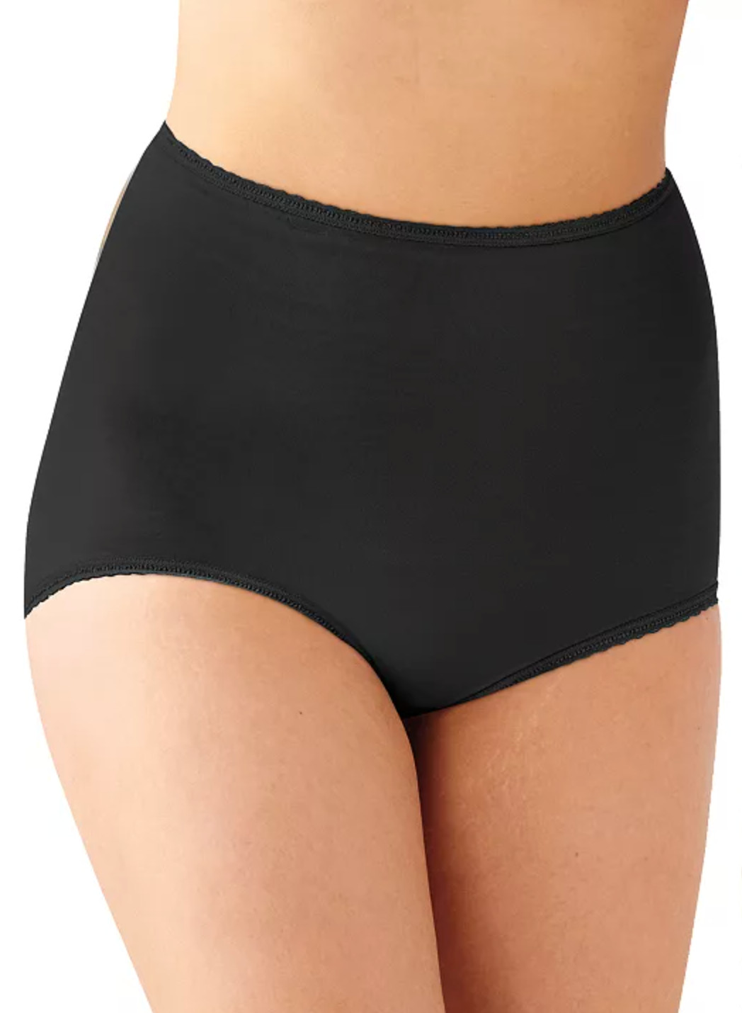 3 Bali Skimp Skamp Brief Panty M 6 MEDIUM Full Coverage Nylon Panties NWT 2633