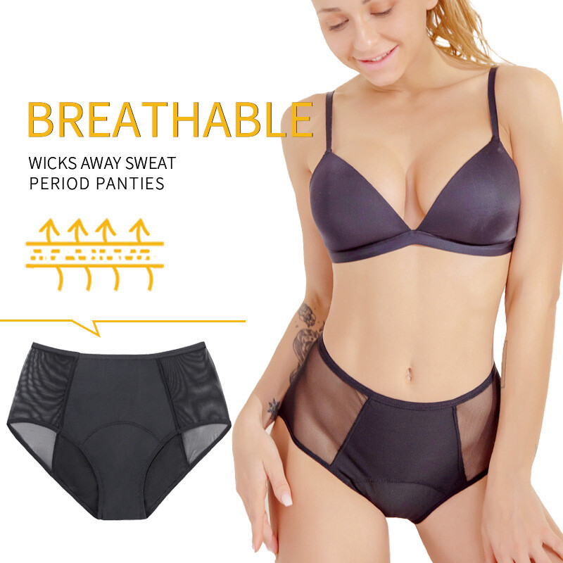 4-layer Menstrual Panties Physiological Pants Leak Proof Women Period Underwear