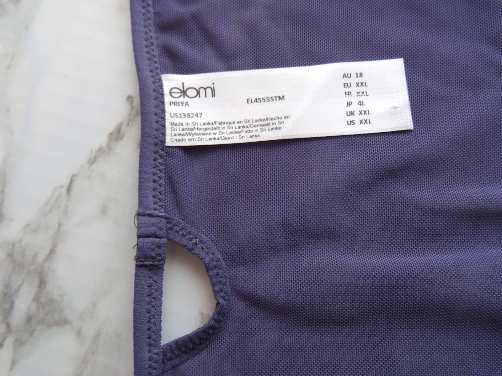 Elomi 4555# Priya Full Waist Full Brief 1-Pack Panties US Size XXL