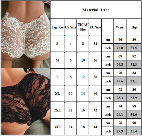 Womens Lace Panties Shorts Lingerie sexy hot French Knickers Underwear