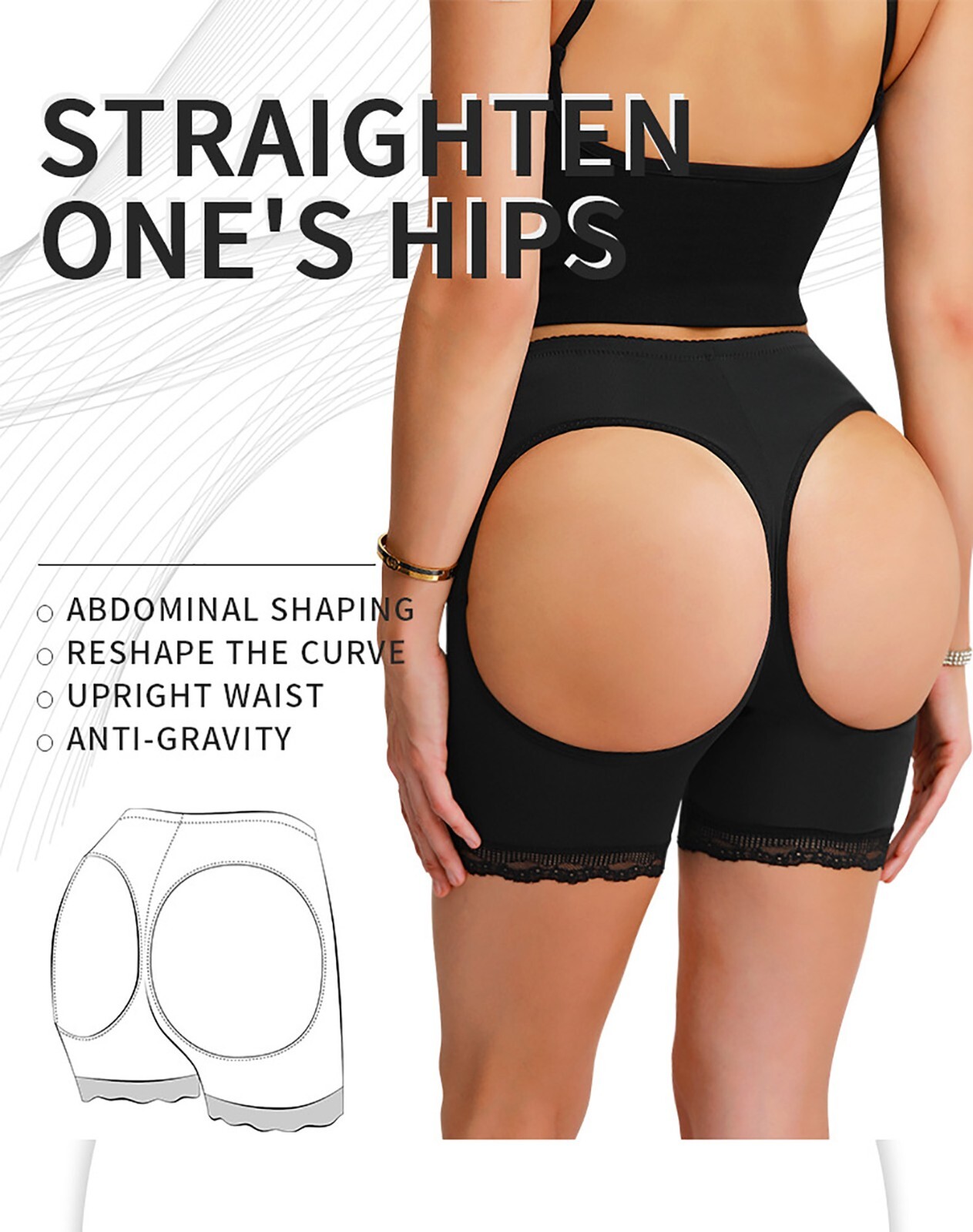 Butt Lifter Panties Fajas Women Tummy Control Shapewear Hip Enhancer Underwear