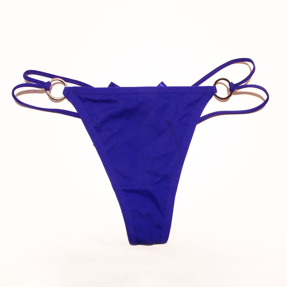 Hollow G String Thong for Women Low Rise Breathable Panties Nylon Spandex Blend