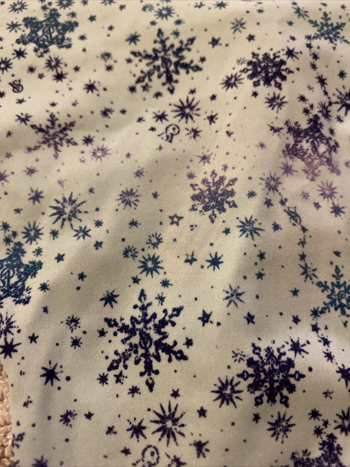 *Victoria’s Secret. Large. Thong. Light Blue. Snowflake. NWT