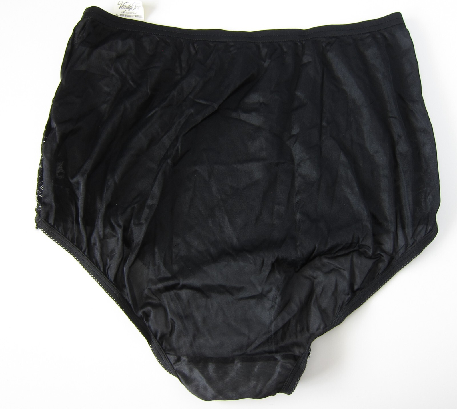 NEW Vanity Fair VTG 90s-00s Silky 100% Nylon High Cut Brief Panty MEDIUM