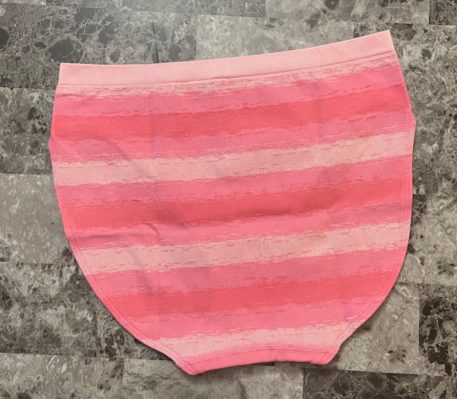 NWT VICTORIA’S SECRET PINK OMBRE STRIPE STRETCH SEAMLESS HIGH LEG BRIEF PANTIES