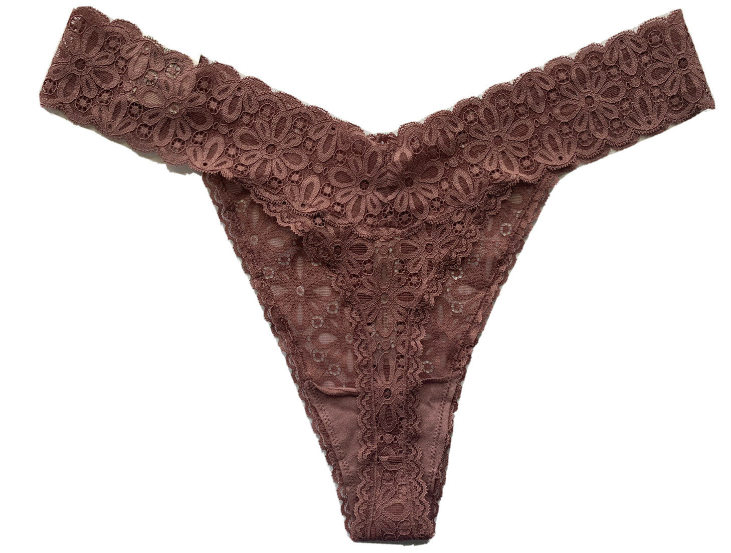 Jenni All Over One Size Lace Thong Underwear, One Size fits 1X-3X