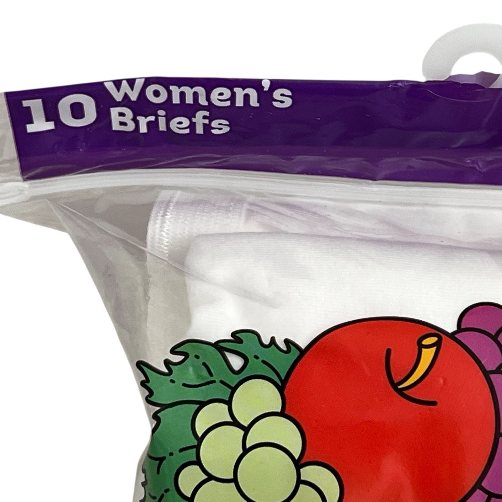 Fruit Of The Loom 8/XL Brief Underwear Panties White 10 Pair 100% Cotton Women
