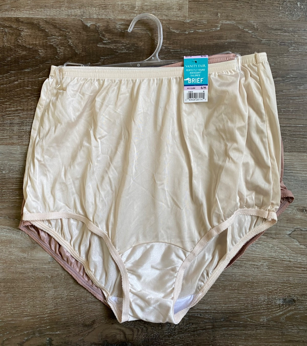 VANITY FAIR~NWT Lot of 2 Pair High Waisted Full Coverage Briefs Panties~6/M~NEW