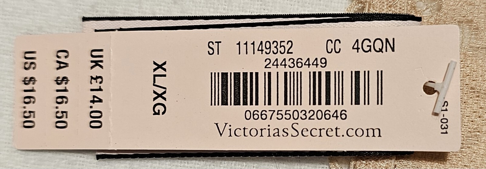 Size XL Dream Angels Cheekini Victoria’s Secret Bow New With Tags