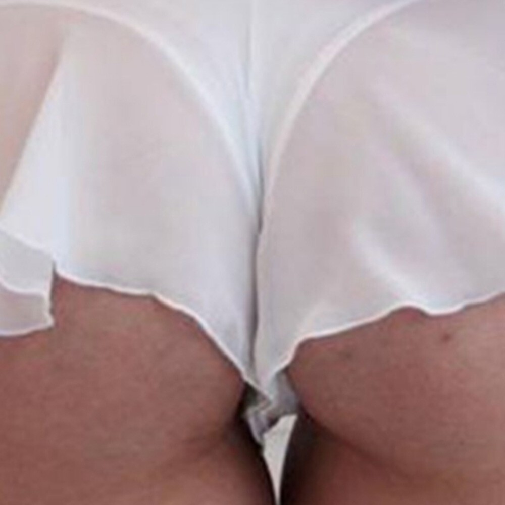 Womens Mesh Sexy Lace Briefs Sheer Panties Thong Ladies Underwear Skirt Lingerie