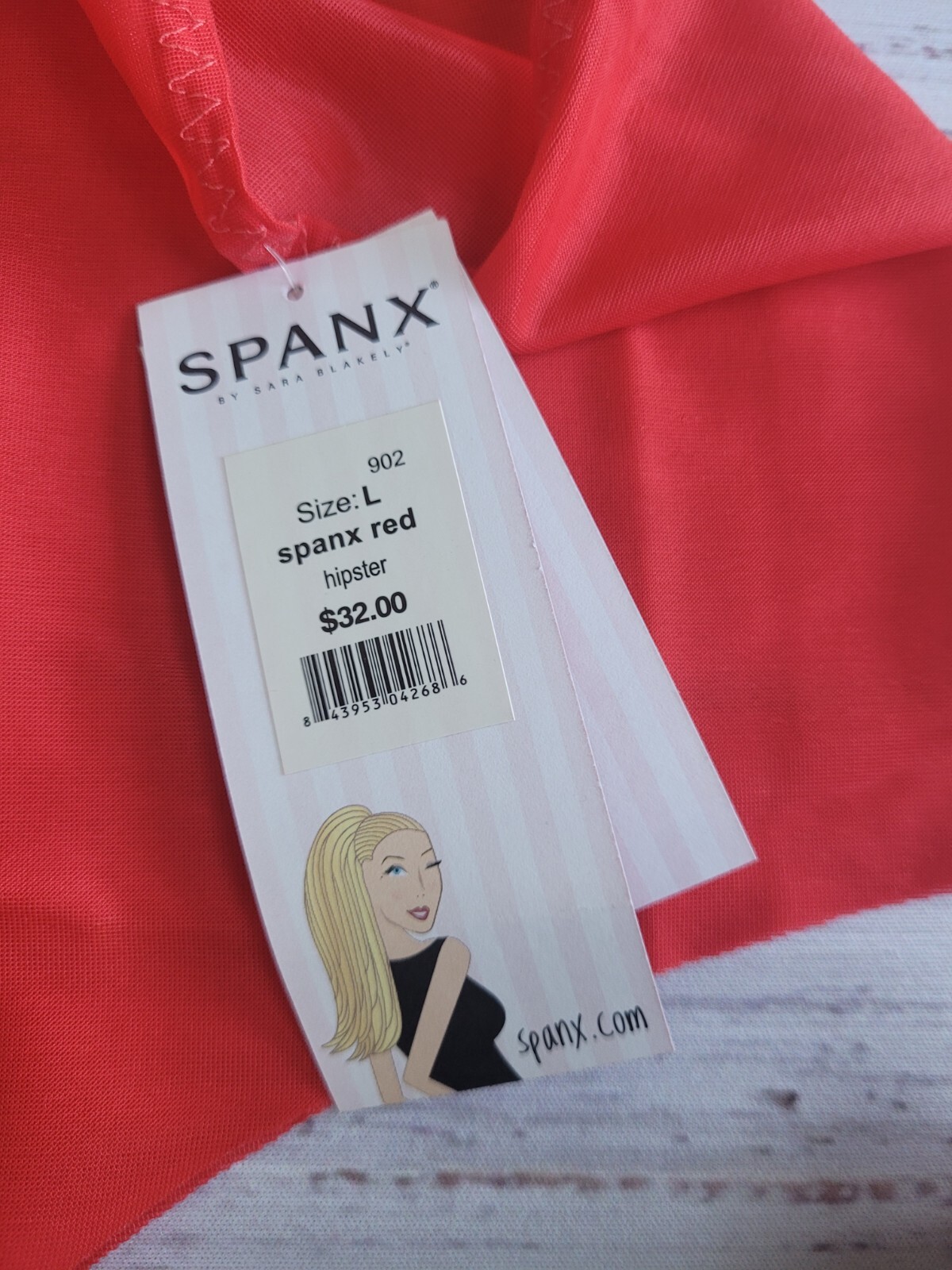 New SPANX By Sara Blakely L Spanx Red Skinny Britches Hipster Panty Women
