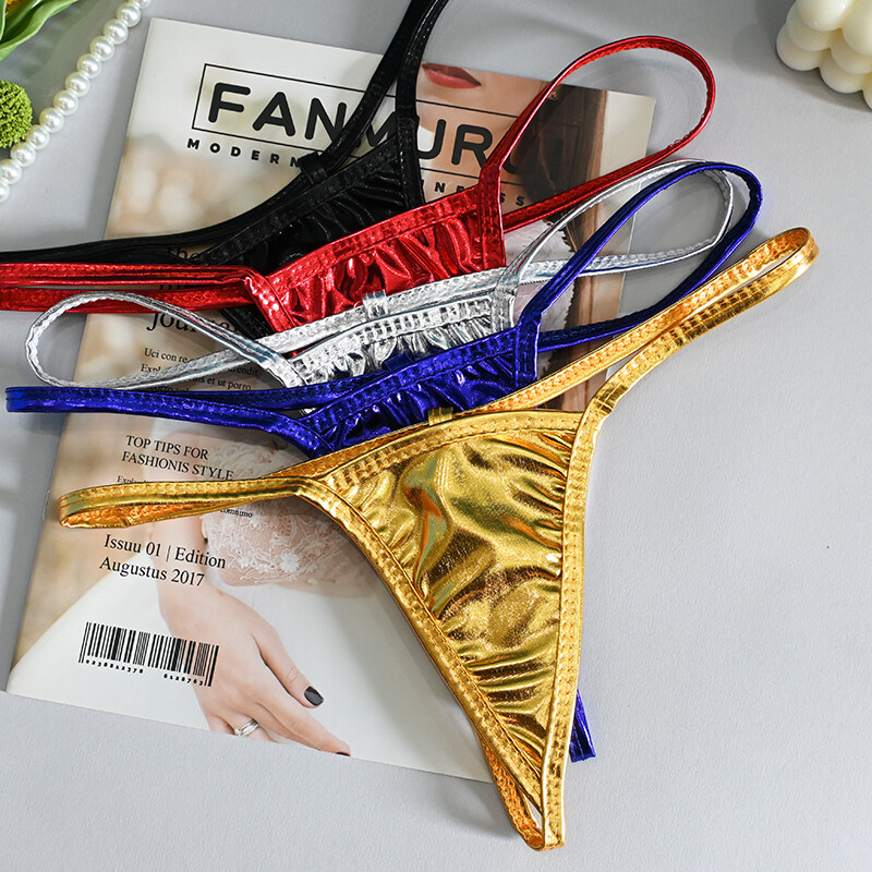 Set Of 5 Womens Sexy Panties Thongs G string Bikinis T back Lingeries Underwear
