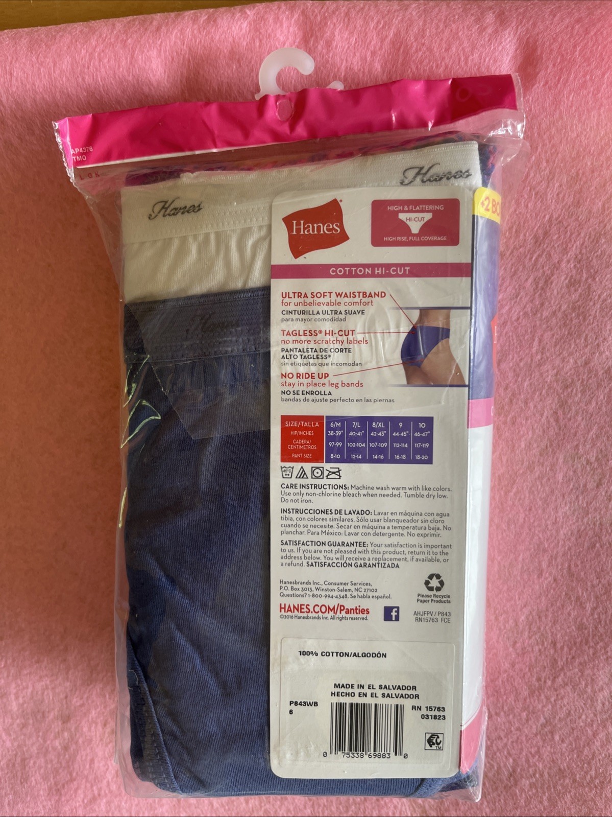 New 8 Pair Hanes 100 % Cotton High-Cuts Size 6 Multi Color FREE Shipping