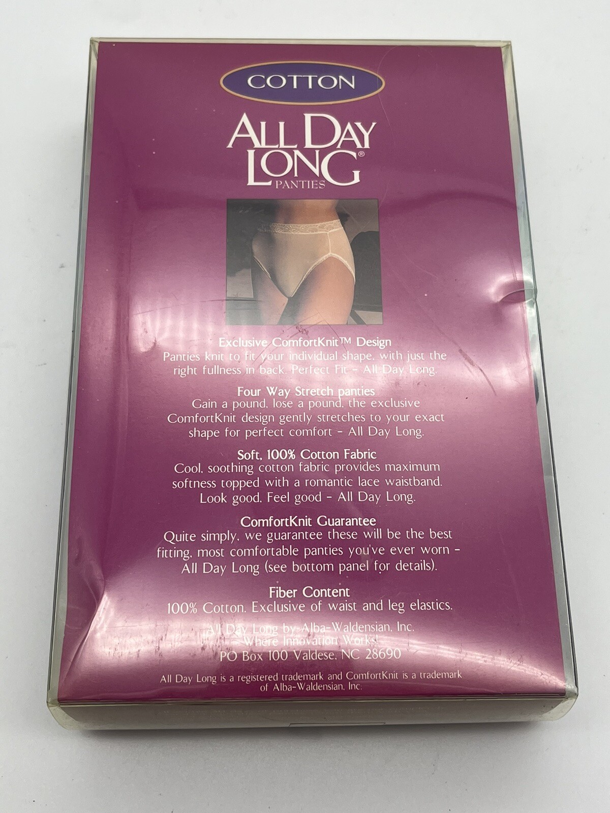 All Day Long Panties Cotton Hi Leg ComfortKnit 4 Way Stretch 4pk NOS NEW