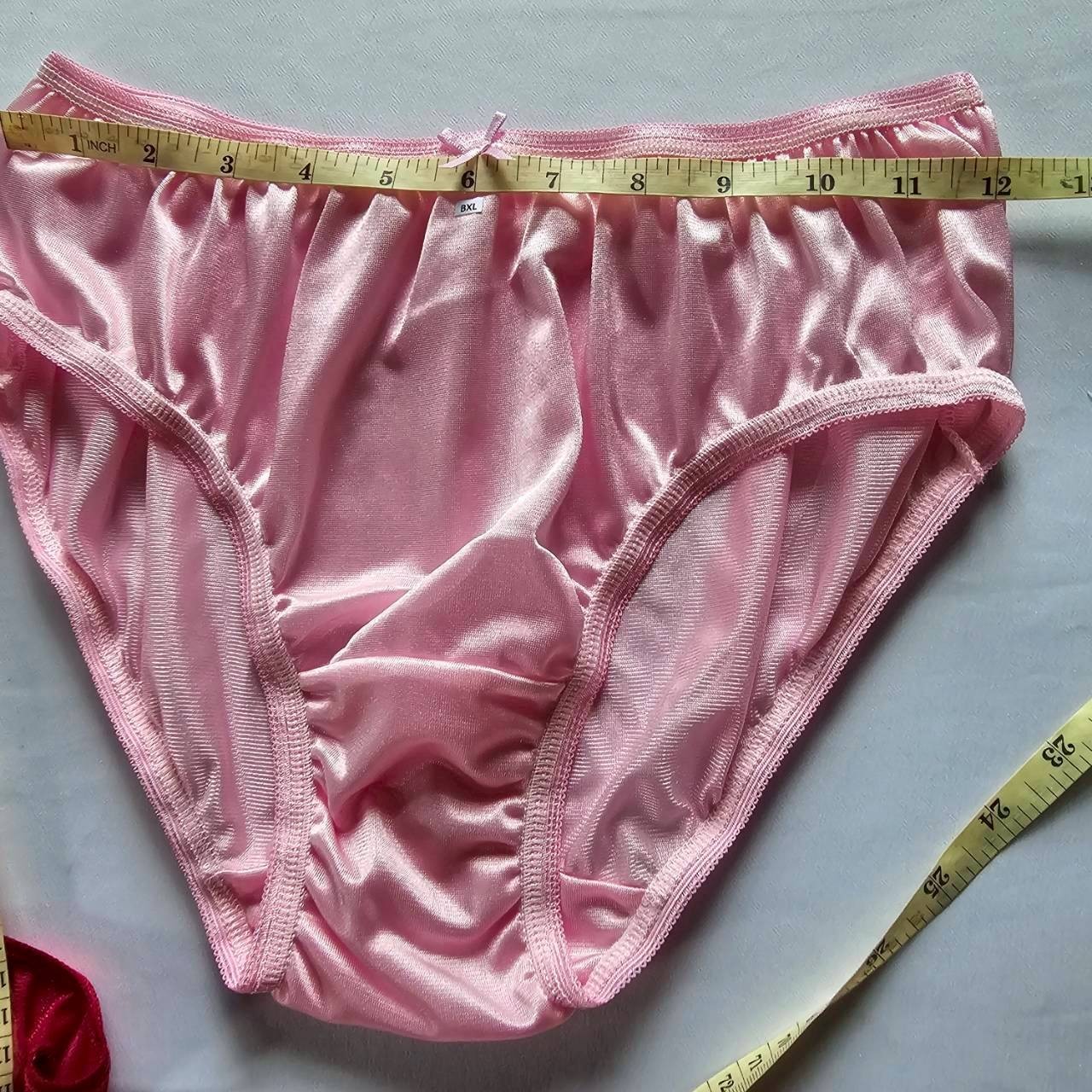 6 Bikini Women Comfort Premium Nylon Silky Soft Smooth Briefs Hip38″-42″ Size XL