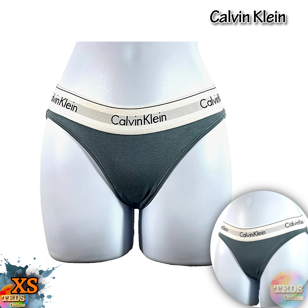 NWOT 1-Pack Calvin Klein Women’s XS Modern Cotton Logo Bikini F3787 Blue