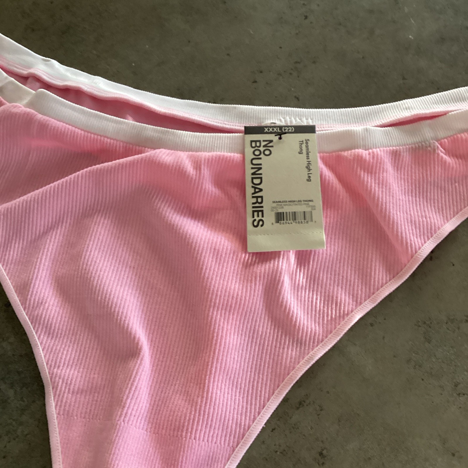 no boundaries 5 Pairs Variety Of seamless thong Panties, 2 High Leg, XXXL (22)