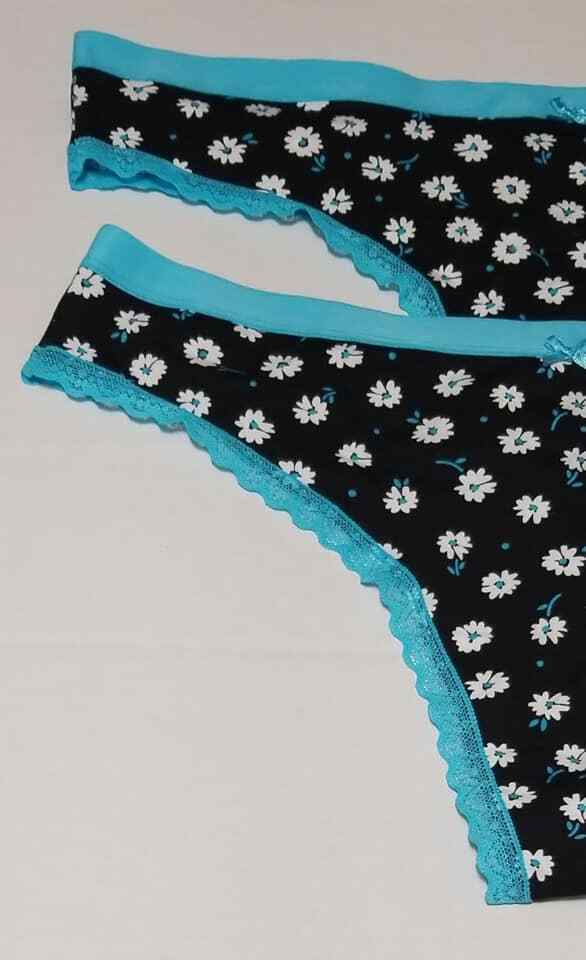 No Boundaries Cotton Thong multicolor 2Pair Size XL/XG (15-17) (LOC G-UW)