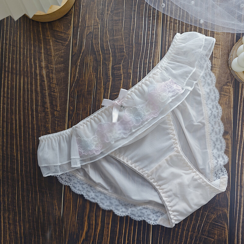 Japanese Lolita Girls Lace Panties Sweet Briefs Bow Princess Cute School Knicker