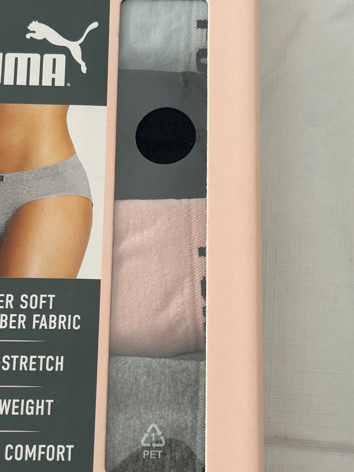 Puma – Women’s 4 Pack – Microfiber Seamless Bikini – Size Small