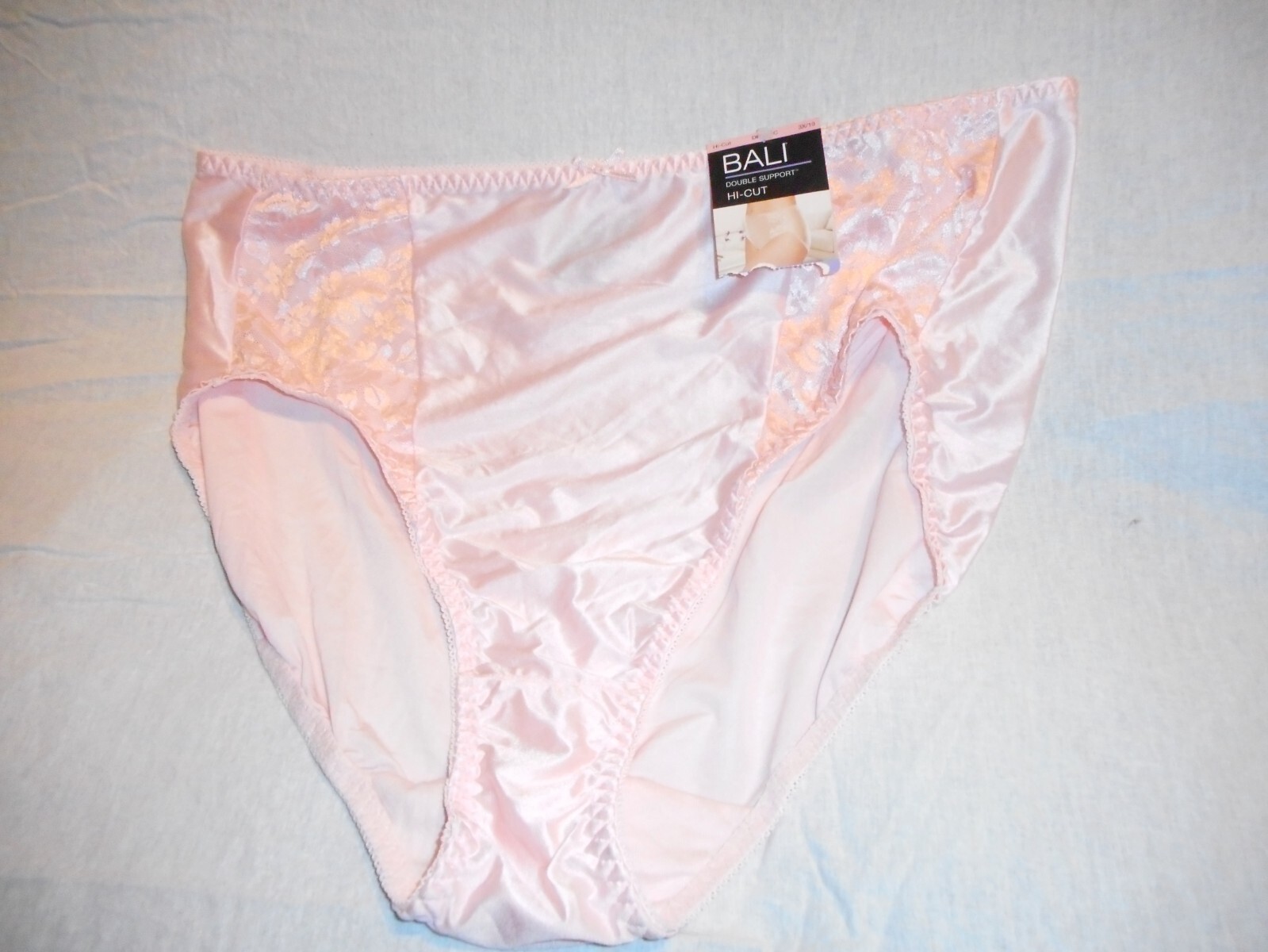 Bali Double Support HI Cut Brief Pink Panty Medium & 3X