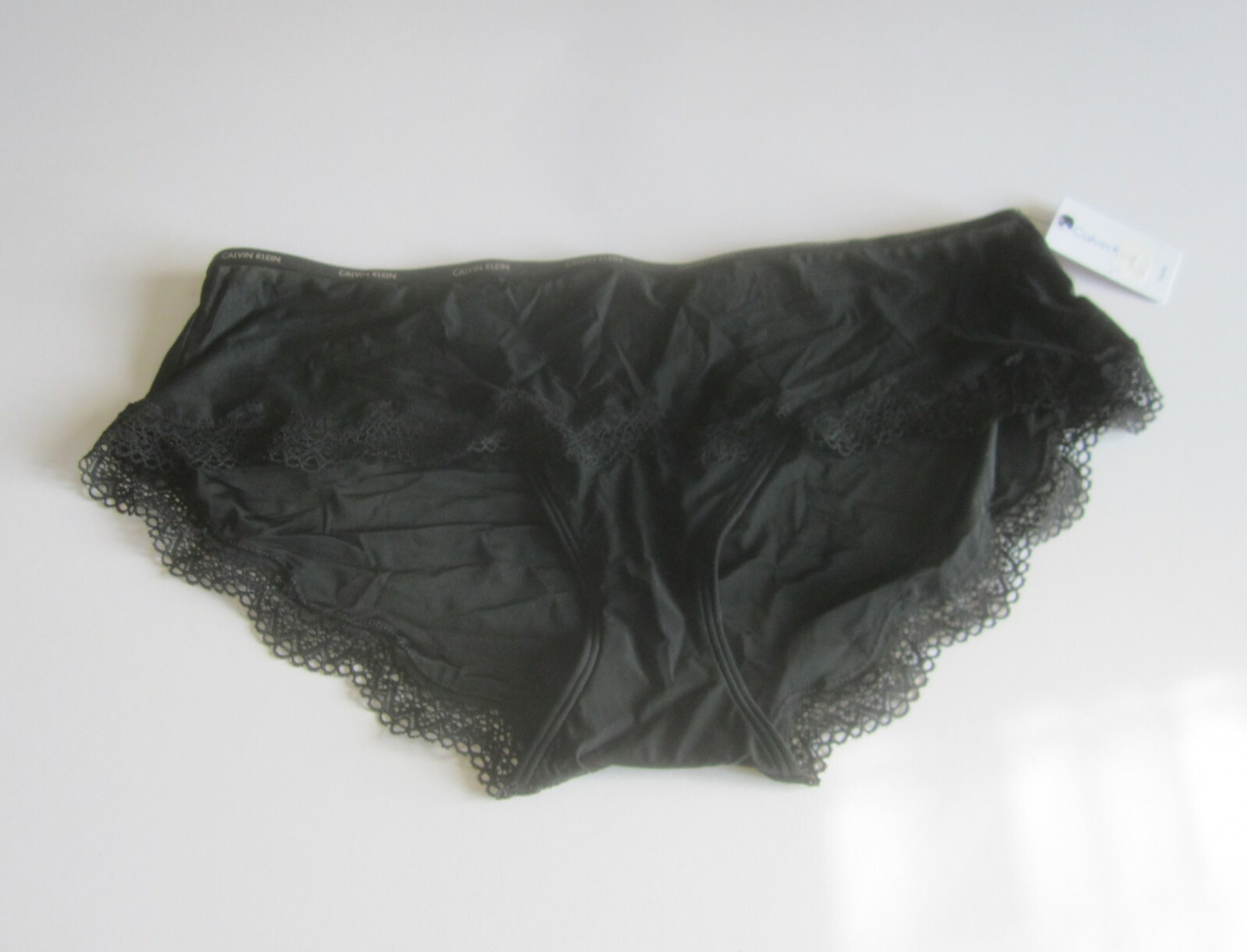 Calvin Klein Sheer Marquisette with Lace Hipster Panty QF1691 S, M, L $22.00 NWT