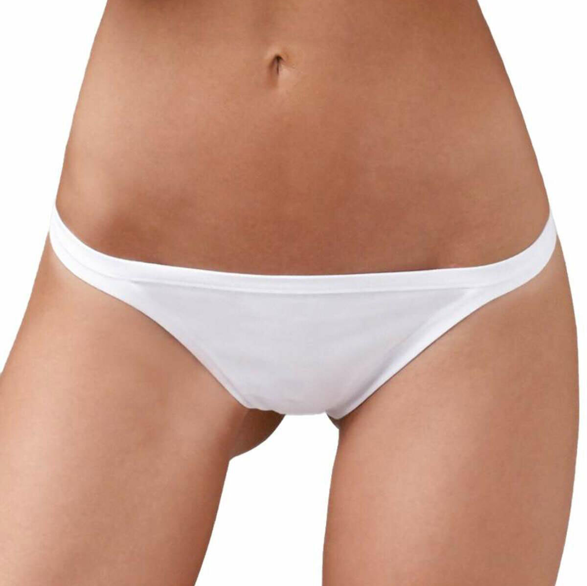 3 Women’s Thongs Emy No G-String In Light Modal Cotton Low Waist Art 1656