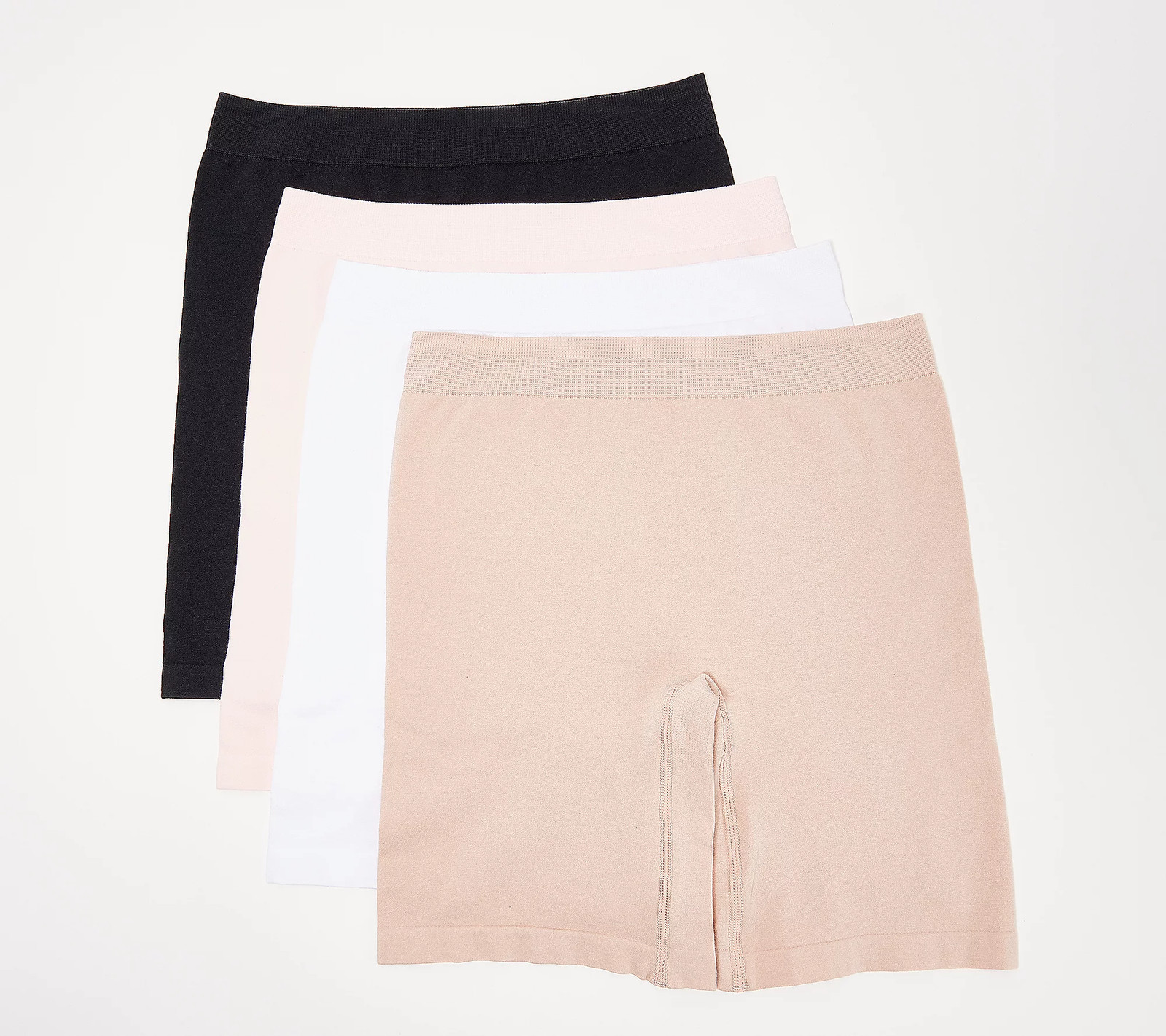 Breezies Set of 4 Cotton Long Line Panties Pack Basic M New