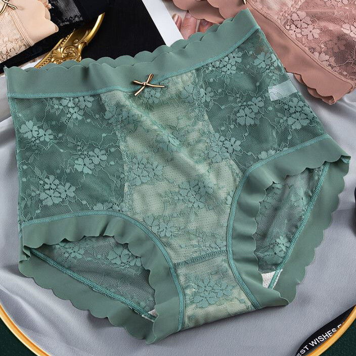 1/6 Pack Lot Women Sexy High Waist Brief Panties Underwear French Lace Lingeries