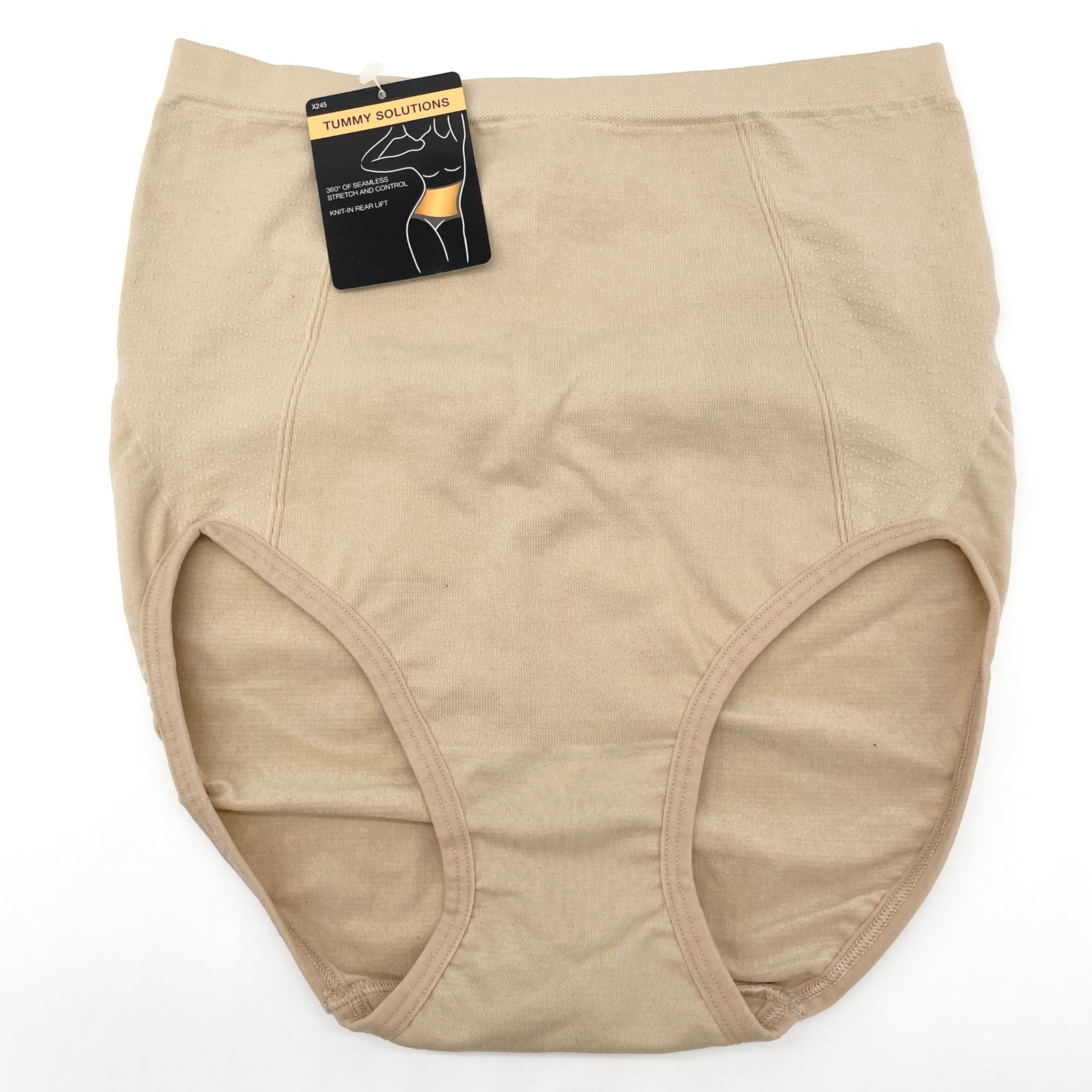 Tummy Solutions Women Shapewear Panty XL Seamless Control High Rise Nude