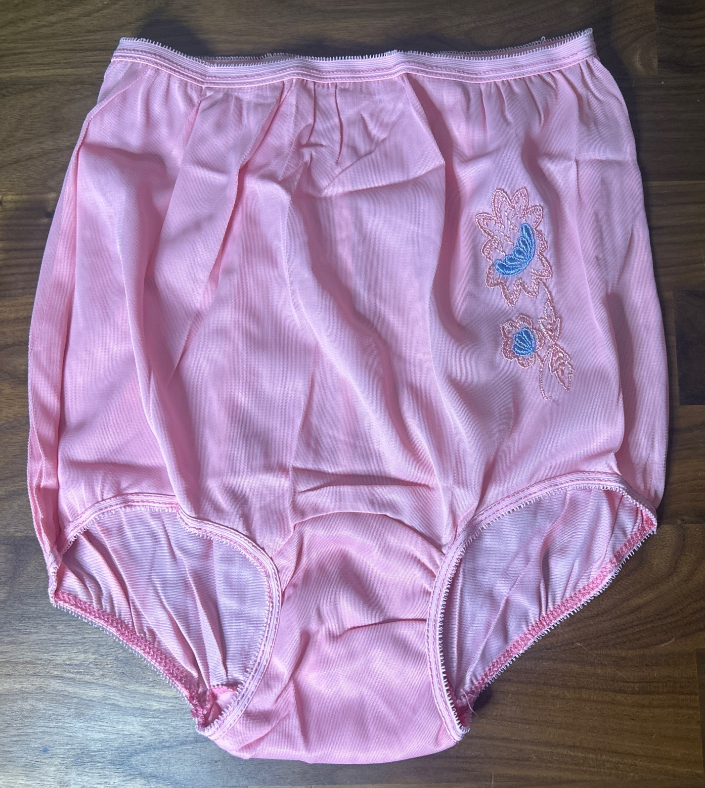 Vtg A Hit Undie 100% Acetate Panties Sz 5 Second Skin HTF Double Nylon Gusset