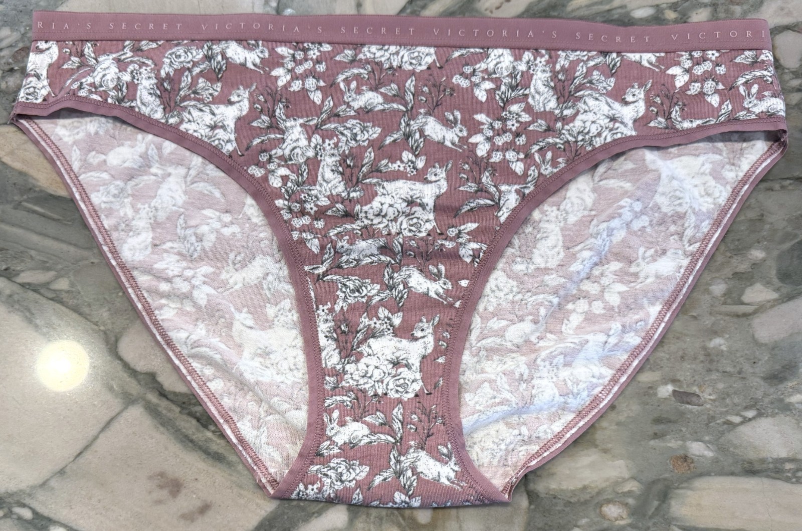 NEW Victoria Secret Cotton Bikini Panty – Thistle Spring Toile – XL or XXL