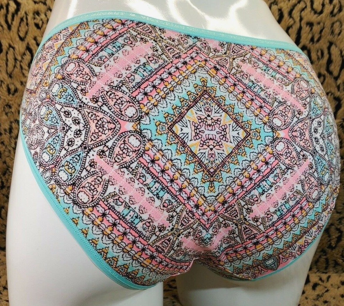 Victoria’s Secret Logo Waist Green Decorative Art HipHugger Panty XL NWT Sexy