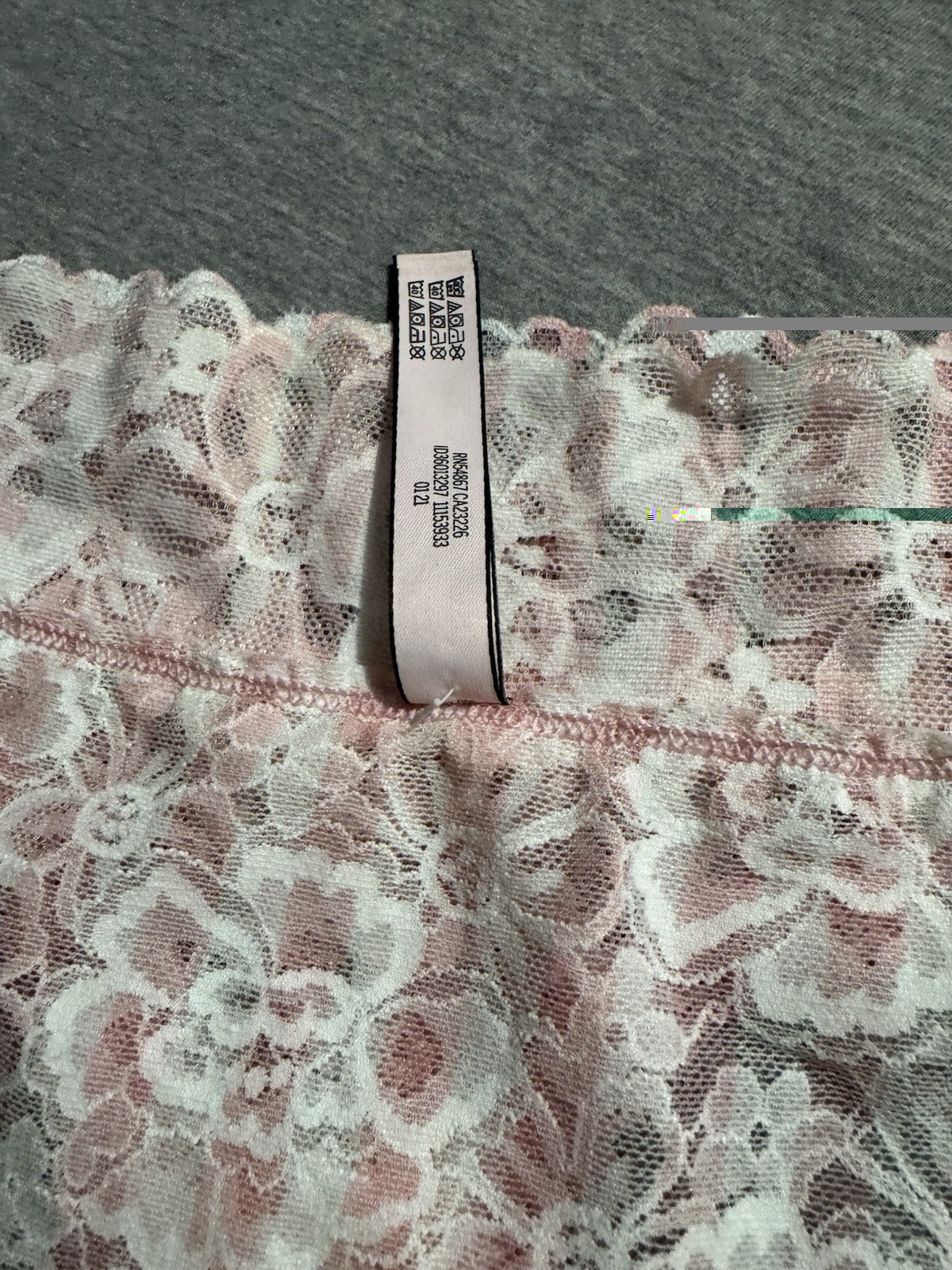 Victoria’s Secret Hipster Lace Panties Floral Pink/White XS Stretch Lined