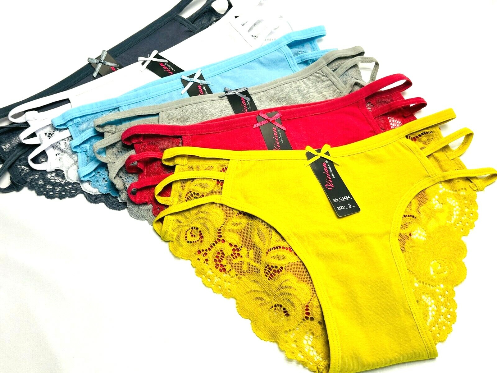 6-12 Bikini cheeky Hipster WOMEN’S Lace UNDERWEAR PANTY Panties Undies 3147 S-XL