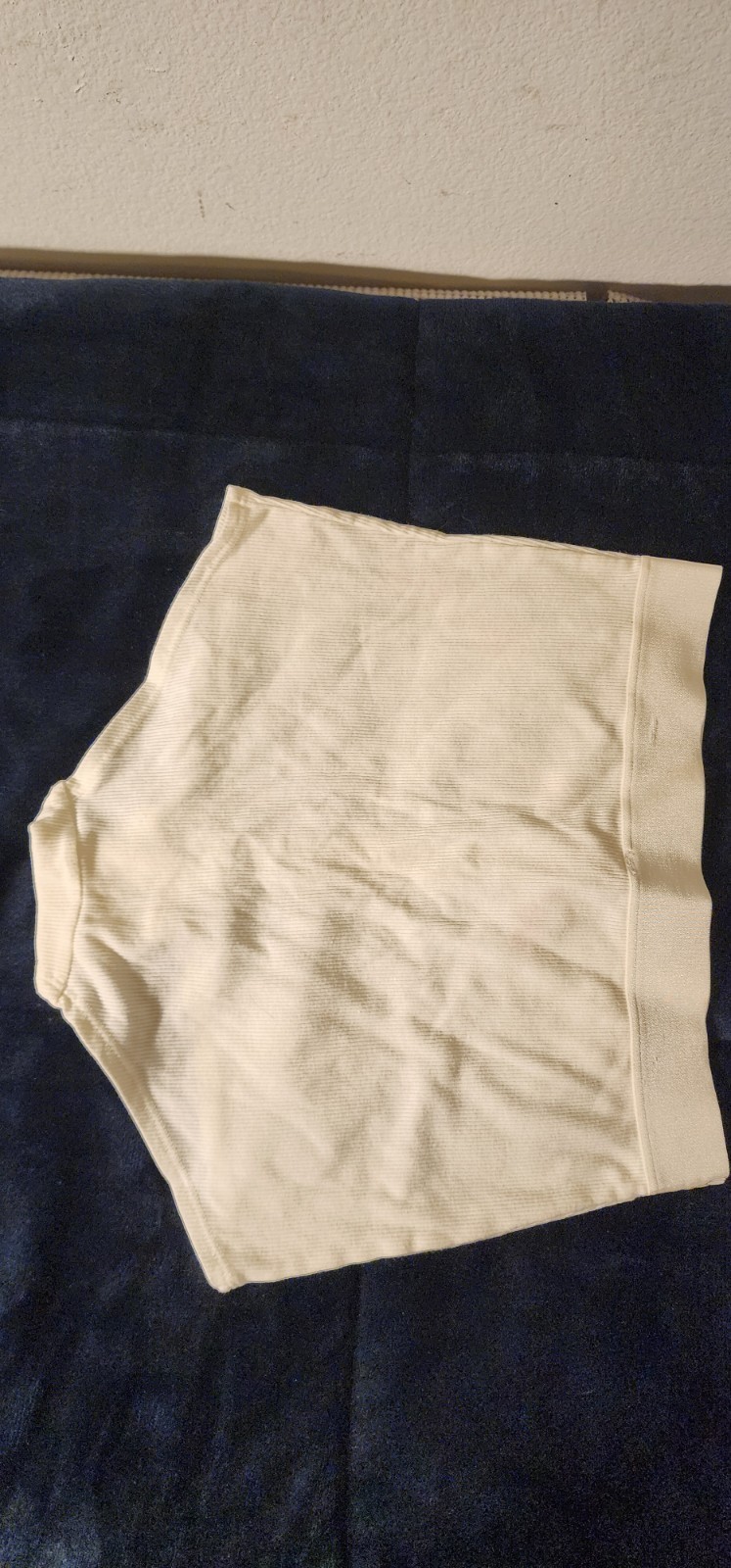 PINK Victoria’s Secret Ivory Ribbed Boyshort Panties Size M Solid 1 Pack