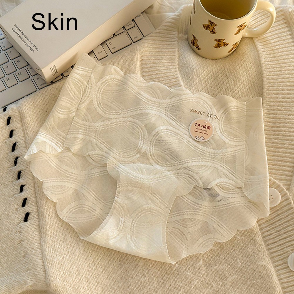 Comfortable Seamless Lace Mesh Underwear for Women Nylon 70 Spandex 30 Blend
