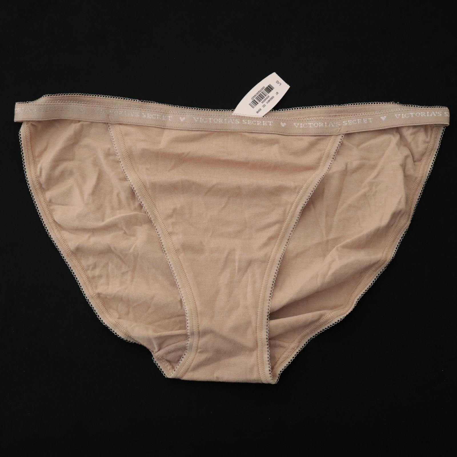 NEW Victoria’s Secret VTG 95% Cotton Signature Logo String Bikini Panty LARGE