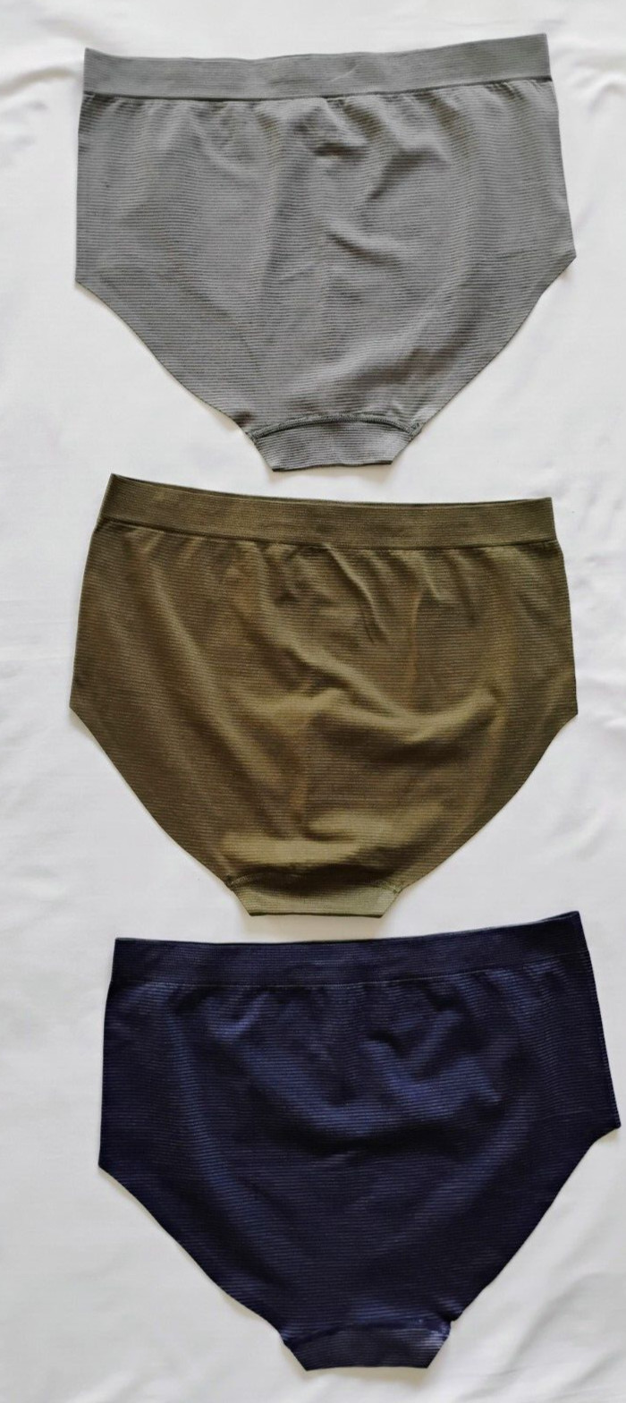 Angelina Seamless Mid-Rise Brief Panties (LOT OF 6) Size Plus(2X/3X)