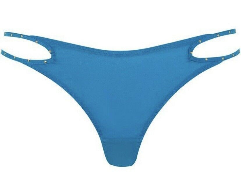 Agent Provocateur Liza Brief Size AP3 / UK10 in Turquoise Brand New with Tags